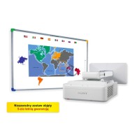 Zestaw interaktywny - Tablica DualBoard 1289 + projektor SONY VPL-SW630 + uchwyt ścienny SONY