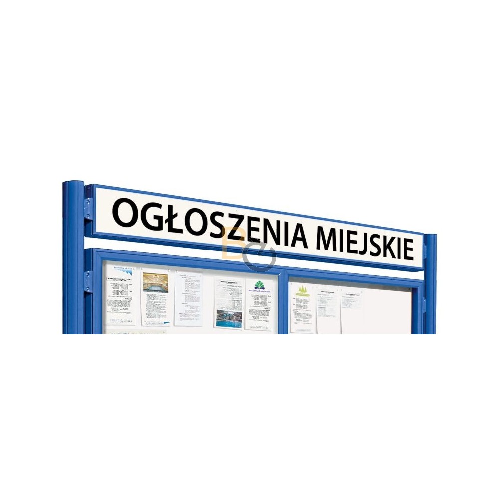 Tabliczki tytułowe do gablot Vitincom 1000