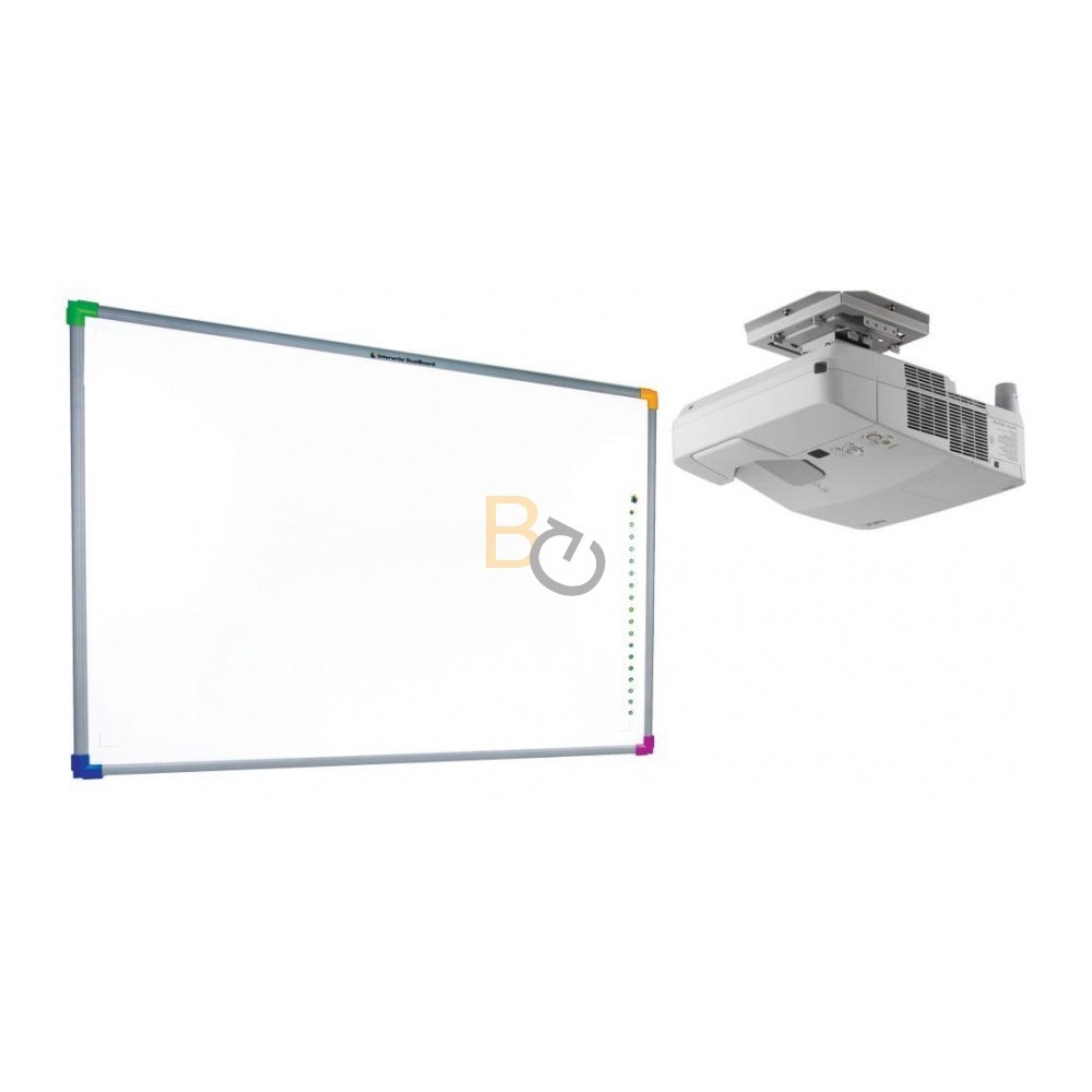Zestaw interaktywny - tablica interaktywna Interwrite DualBoard 1279 + projektor ultrakrótkoogniskowy NEC UM280X z uchwytem