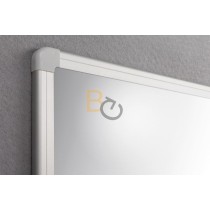 Tablica suchościeralna 2x3 OfficeBoard 60×45cm powierzchnia srebrzysta lakierowana, magnetyczna - rama srebrna