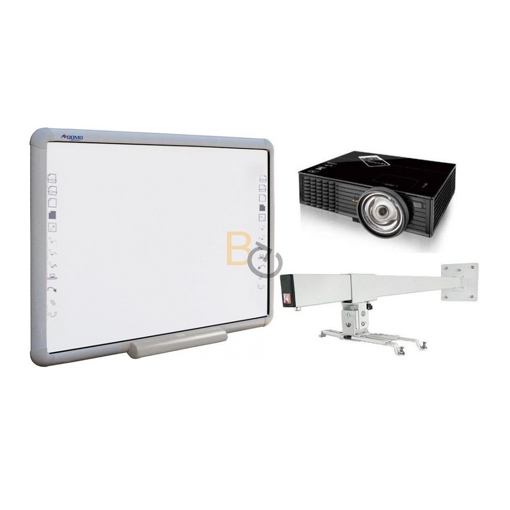 Zestaw interaktywny - tablica Qomo QWB200-BW + projektor ViewSonic PJD5453S + uchwyt WallMount 1200