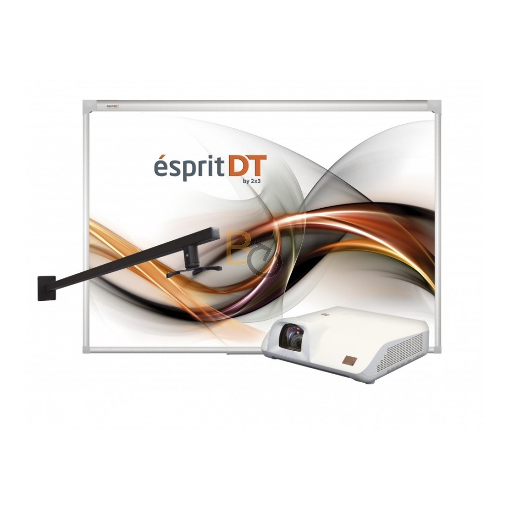 Zestaw interaktywny Esprit DT wall - tablica interaktywna Esprit DT80" + projektor krótkoogniskowy NEC M332XS + uchwyt US1