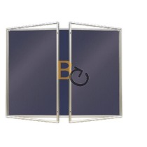 Gablota wewnętrzna 2x3 dwudrzwiowa model 2 180x120 cm - lakierowana