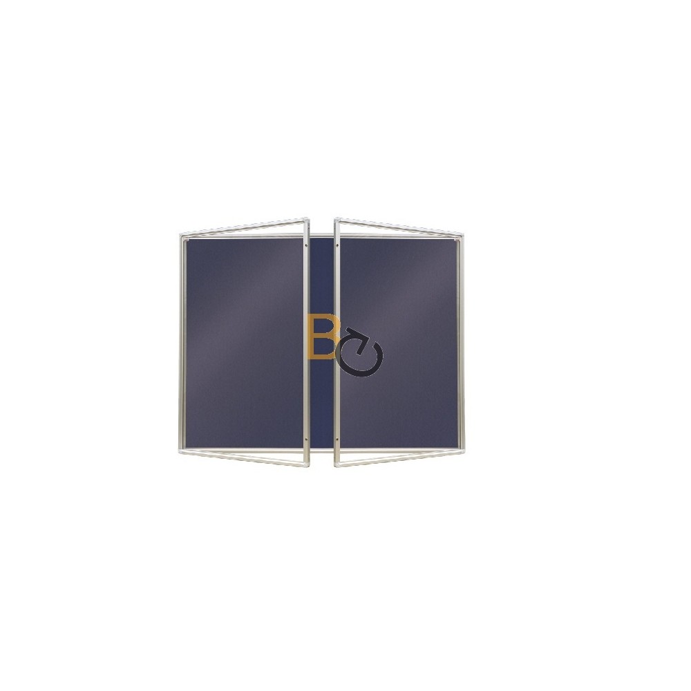 Gablota wewnętrzna 2x3 dwudrzwiowa model 2 180x120 cm - lakierowana