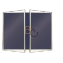 Gablota wewnętrzna 2x3 dwudrzwiowa model 2 180x120 cm - tekstylna
