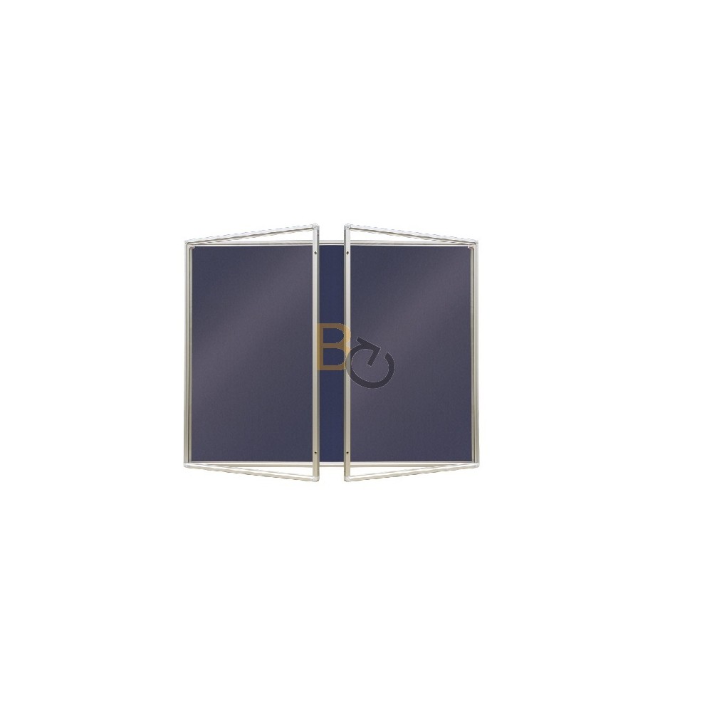 Gablota wewnętrzna 2x3 dwudrzwiowa model 2 180x120 cm - tekstylna