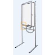 Gablota wewnętrzna 2x3 na stojaku model 1 9×A4 - tekstylna