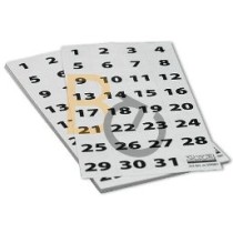 Szyldy samoprzylepne 2x3 do planera miesięcznego