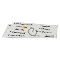Szyldy samoprzylepne 2x3 do planera tygodniowego
