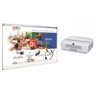 Zestaw interaktywny - tablica QOMO QWB100OPF + projektor Casio XJ-UT310 + uchwyt dedykowany