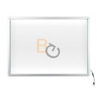 Gablota wewnętrzna 2x3 z przesuwanymi drzwiami model 1 12xA4 (138x68cm) - lakierowana z oświetleniem LED