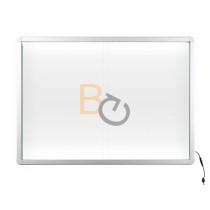 Gablota wewnętrzna 2x3 z przesuwanymi drzwiami model 1 18xA4 (138x99cm) - lakierowana z oświetleniem LED