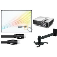 Zestaw interaktywny dla szkół EDU Pro: Tablica Esprit PP + projektor Benq MX808ST  + warianty