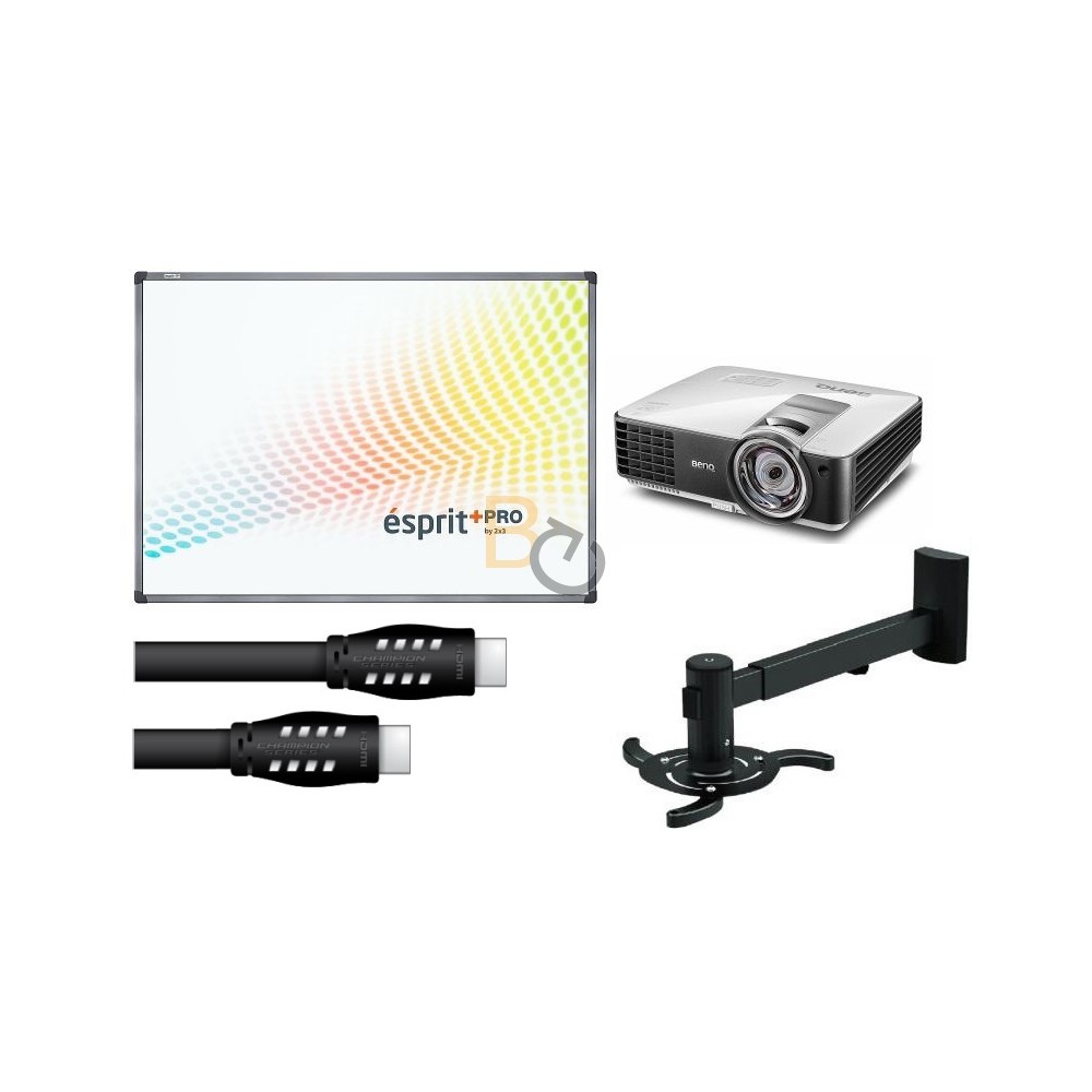 Zestaw interaktywny dla szkół EDU Pro: Tablica Esprit PP + projektor Benq MX808ST  + warianty