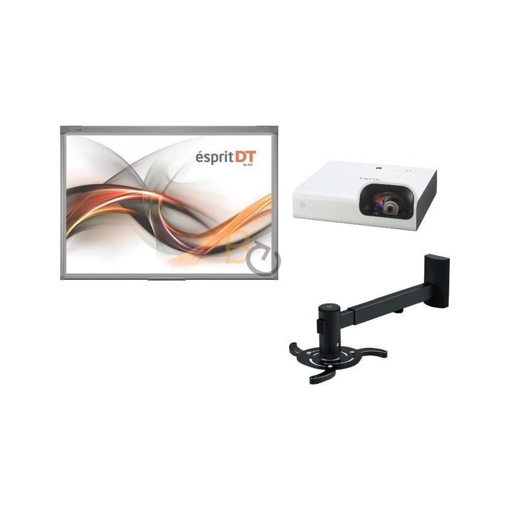 Zestaw interaktywny - tablica interaktywna Esprit Dual Touch 80" (4:3) + projektor Sony VPL-SX236 + warianty