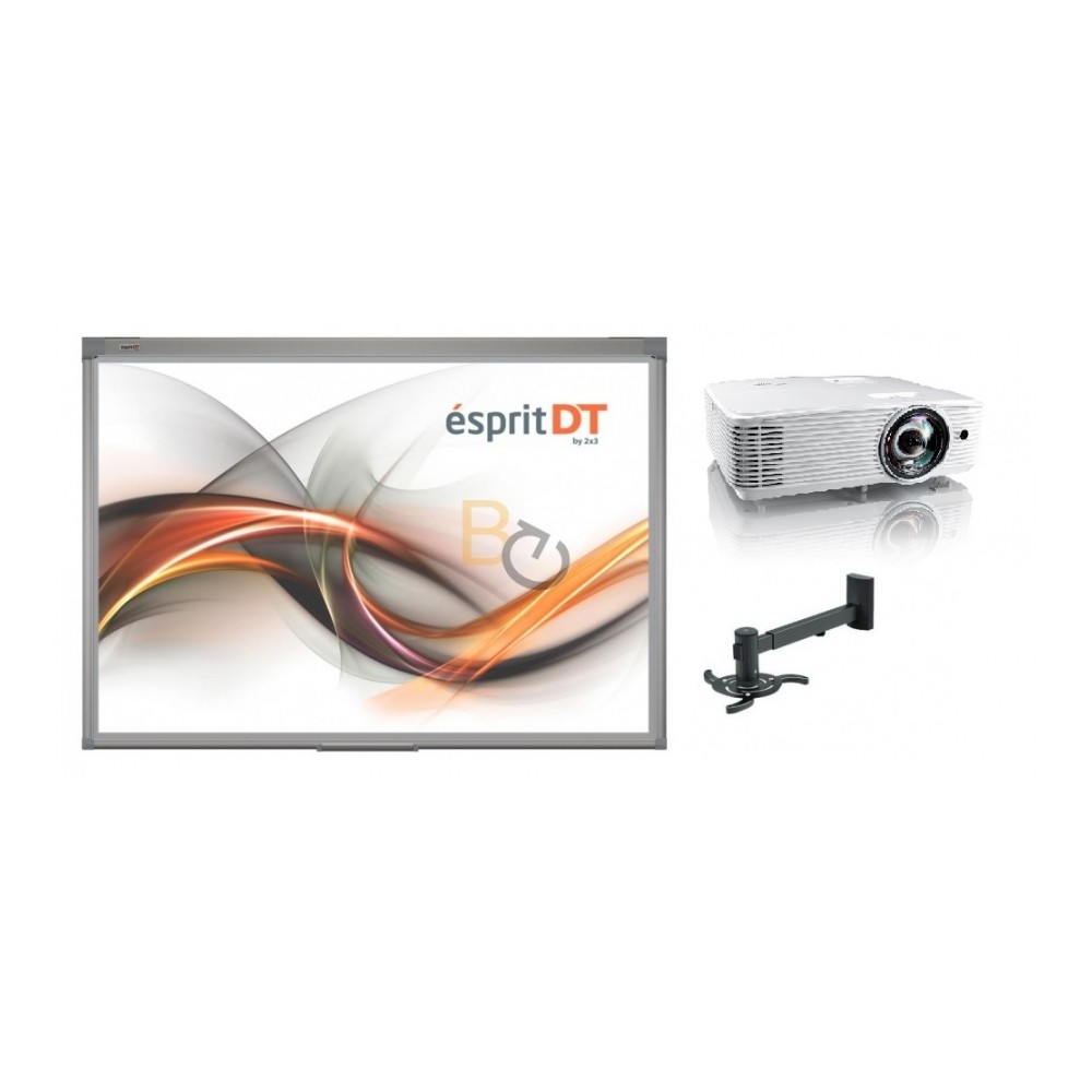 Zestaw interaktywny - tablica interaktywna Esprit Dual Touch 80" (4:3) + projektor Optoma X308STe + warianty
