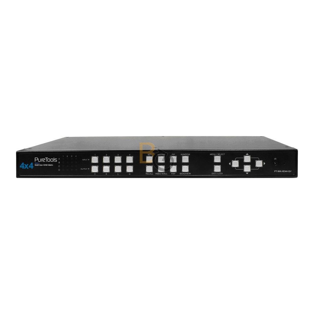 Przełącznik matrycowy HDMI PureLink 4x4 QuadView - PT-MA-HD44-QV