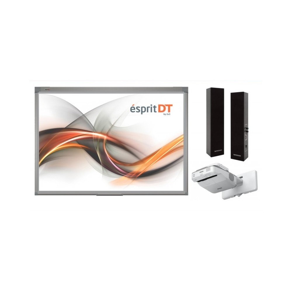 Zestaw interaktywny - tablica interaktywna Esprit Dual Touch 80" (4:3) + projektor ultra krótkoogniskowy Epson EB-680