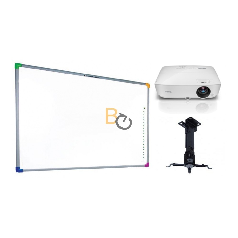 Zestaw interaktywny - tablica interaktywna Interwrite DualBoard 1279 (4:3) + projektor Benq MX535 + warianty