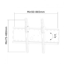 Uchwyt ultracienki do telewizora ścienny PLASMA-W100 | 37" - 85"