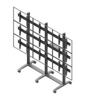 Ściana wideo mobilna, modułowa w układzie 3x3, VWTA3347-L, dla monitorów 42-47", poziom
