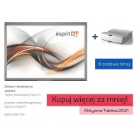 Zestaw interaktywny: Esprit DT + Optoma X340UST + kabel HDMI 7,5m