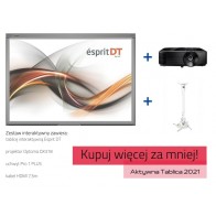 Zestaw interaktywny: Esprit DT + Optoma DX318e + uchwyt Pro 1 PLUS + kabel HDMI 7,5m