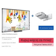 Zestaw interaktywny: tablica interaktywna Avtek TT-BOARD 90 Pro + Epson EB-685W + kabel HDMI 7,5m