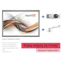 Zestaw interaktywny - Esprit DT + projektor BenQ MX808STH + uchwyt Avtek WallMount NEXT 1200 + kabel HDMI 7,5m