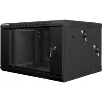 Szafa instalacyjna wisząca dwusekcyjna 19'' 6U 600X600mm czarna