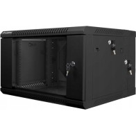 Szafa instalacyjna wisząca dwusekcyjna 19'' 6U 600X600mm czarna