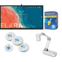 EKOPRACOWNIA - Zestaw 1 - monitor Newline ELARA 75" + Newline FLEX 27" + Labdisc + Wizualizer + Mozabook