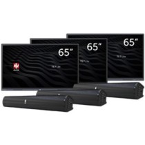Zestaw interaktywny 17500 PLN 8 / Aktywna tablica 2024 3x monitor Avtek TS 7 Lite 65 + 3x głośnik Avtek Soundbar