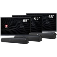 Zestaw interaktywny 17500 PLN 8 / Aktywna tablica 2024 3x monitor Avtek TS 7 Lite 65 + 3x głośnik Avtek Soundbar
