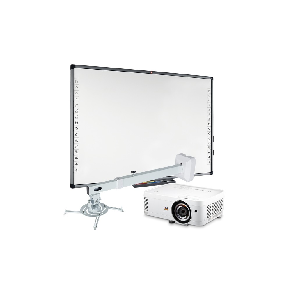 Zestaw interaktywny: Tablica interaktywna Avtek TT-Board 80 Pro + ViewSonic PS502X-EDU + uchwyt + kabel HDMI