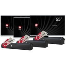 Zestaw interaktywny 17500 PLN / Aktywna tablica 2024 3x monitor Avtek TS8 Easy 65 + 3x głośnik Avtek Soundbar + 3x klucz Android