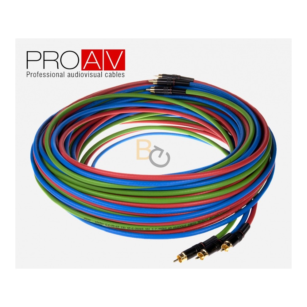 Kabel ProAV Professional Component 3xRCA - 3xRCA  5m