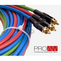 Kabel ProAV Professional Component 3xRCA - 3xRCA 30m