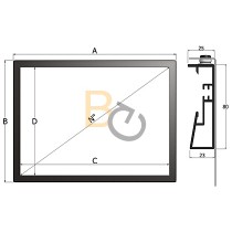 Ekran ramowy Adeo Frame 385x217 cm