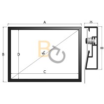 Ekran ramowy Adeo Frame 385x217 cm
