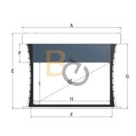 Dodatkowa górna czarna ramka do ekranu Adeo Multiformat