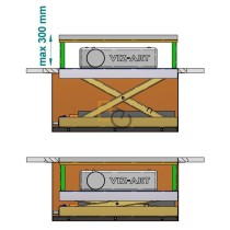 Winda do projektora VIZ-ART UP-LIFT wys.30 cm