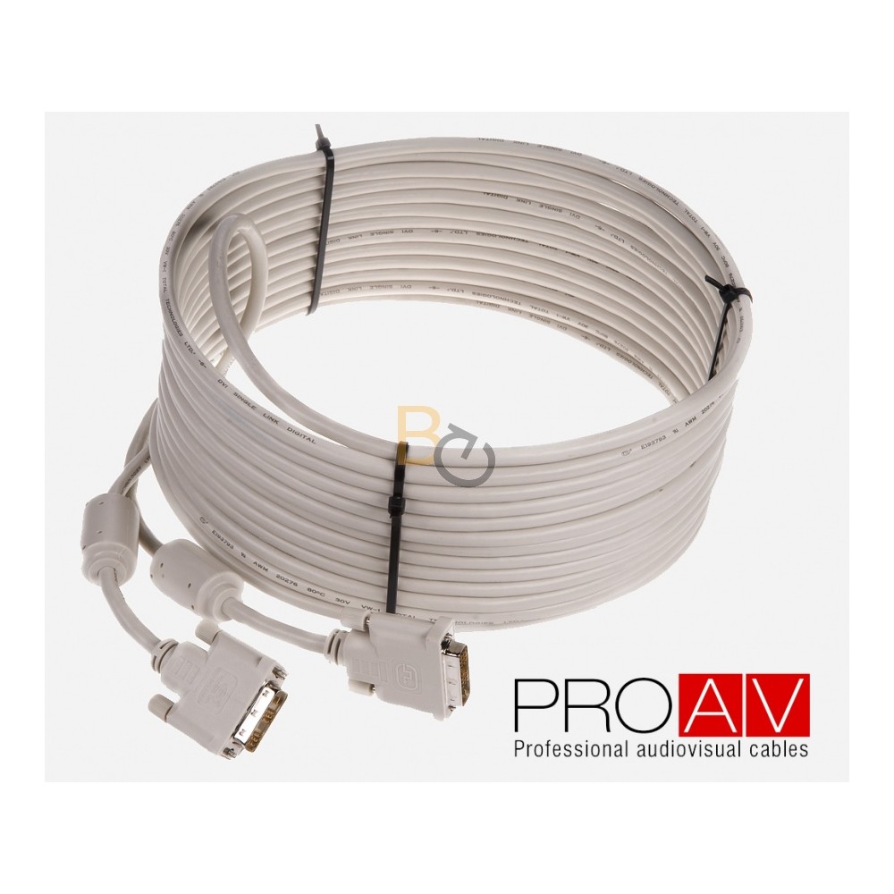 Kabel ProAV Professional DVI-I (24+5) Digital Dual Link M/M HQ 10.0 m
