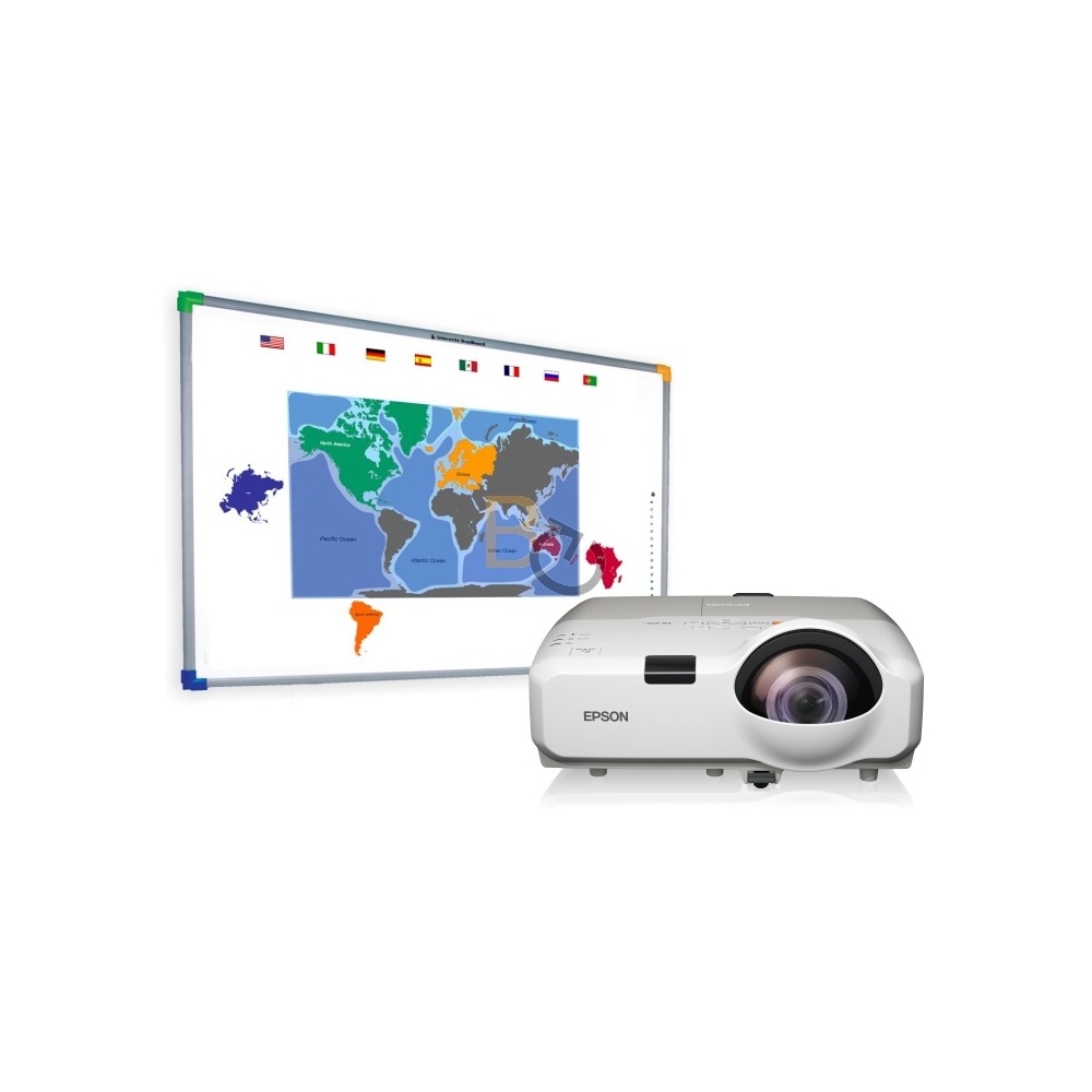 Zestaw interaktywny - tablica interaktywna Interwrite DualBoard 1279 + Epson EB-420 + uchwyt ścienny