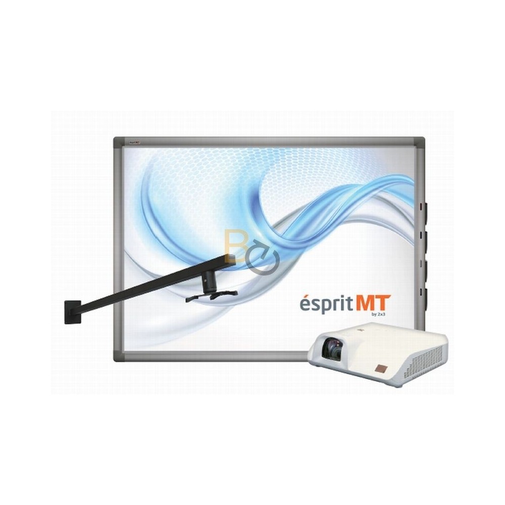 Zestaw interaktywny Esprit MT wall - tablica interaktywna Esprit MT 80" (4:3) + projektor krótkoogniskowy Epson EB-530 + uchwyt