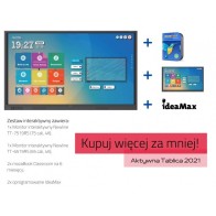 Zestaw interaktywny: monitor interaktywny Newline TruTouch TT-7519RS+ 4K 75" + monitor Newline TT-6519RS (65 cali, 4K) + mozaBoo
