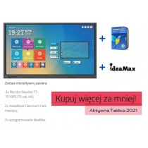 Zestaw interaktywny: monitor interaktywny Newline TT-7519RS (75 cali, 4K) x2 + mozaBook Classroom na 6 miesięcy x2 + oprogramowa