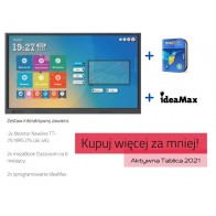 Zestaw interaktywny: monitor interaktywny Newline TT-7519RS (75 cali, 4K) x2 + mozaBook Classroom na 6 miesięcy x2 + oprogramowa