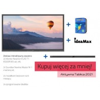 Zestaw interaktywny: monitor Newline ATLAS TT-6520ER (65 cali, 4K) x2 Soundbar Newline Master M-1 z kamerą 4K x2 mozaBook Classr