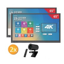 Zestaw interaktywny 14000 PLN 3 / Aktywna tablica 2023 2x monitor Newline TT-6519RS (65 cali, 4K) + 2x kamera Innex C570 + 2x Mo